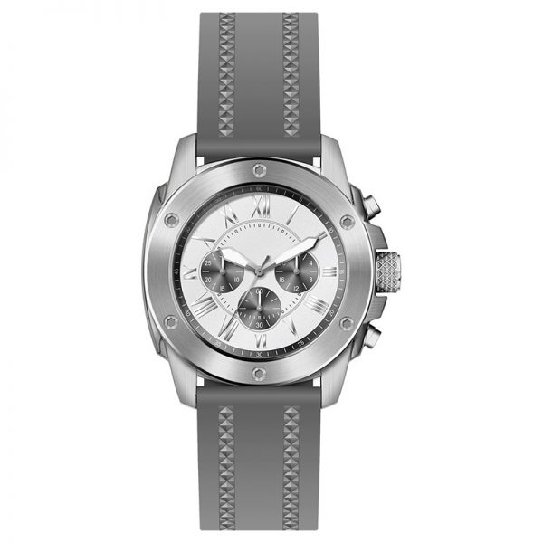 Men watch chronograph sport silicone strap men wristwatch three eyes classic casual men watch chronometer