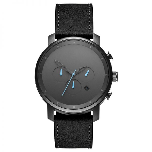 Men watch chronograph simple classic Man watch chronometer minimalist leather strap Men wristwatch latest