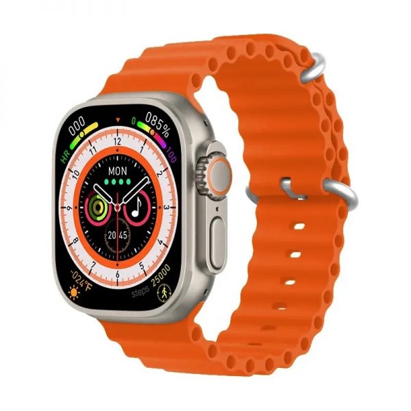 GS Ultra 8 smart watch rectangular 2.05 inch GS Ultra 8 digital watch band 49mm metallic Silicone sport OEM customized