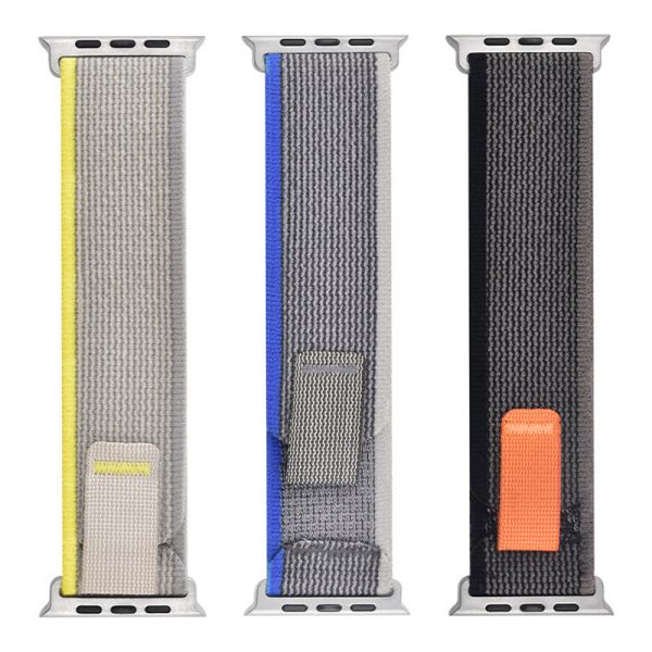 Watch band for apple watch 40 41 44 45mm Nylon watch strap sport for apple ultra 49mm New series 8 7 6 nylon woven fabric