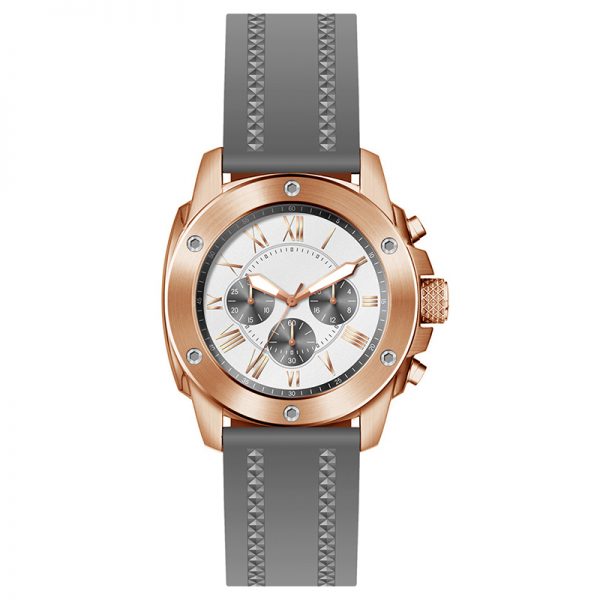 Men watch chronograph sport silicone strap men wristwatch three eyes classic casual men watch chronometer - Image 2