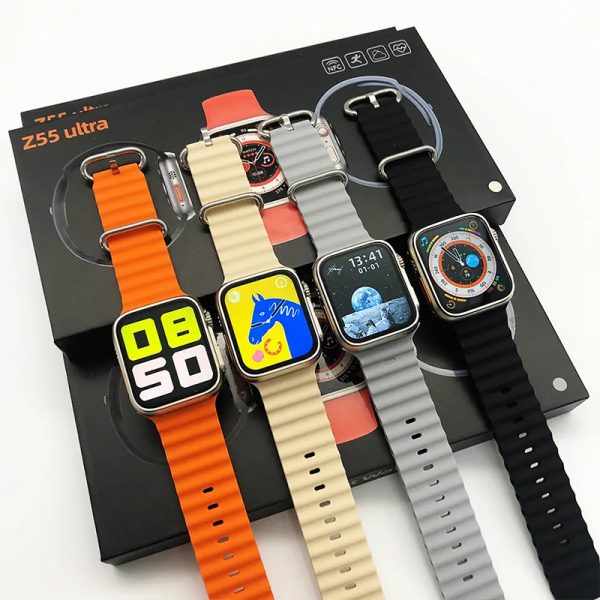 Z55 Ultra smart watch 2.05 inch bluetooth BT IP68 waterproof China smart watch android Rotated dual buttons silicone - Image 2