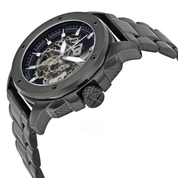 OEM automatic men watch hollow out round Custom mechanical man watch luxury All stainless steel men wristwatch sport clear - Image 2