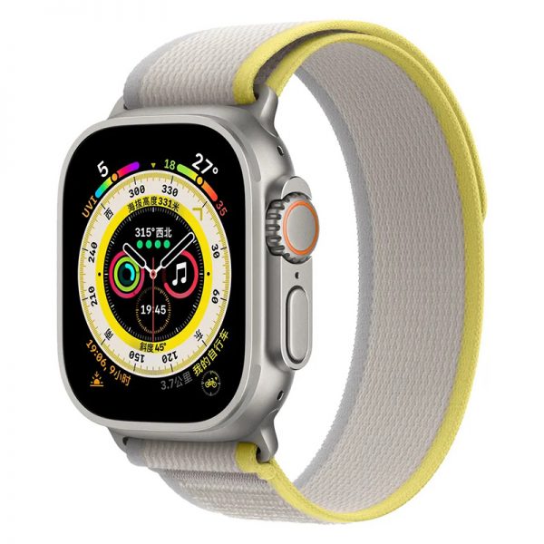 Watch band for apple watch 40 41 44 45mm Nylon watch strap sport for apple ultra 49mm New series 8 7 6 nylon woven fabric - Image 2