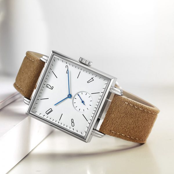 Automatic man watch square casual simple Mechanical man watch hollow out minimalist Custom logo OEM design man - Image 2