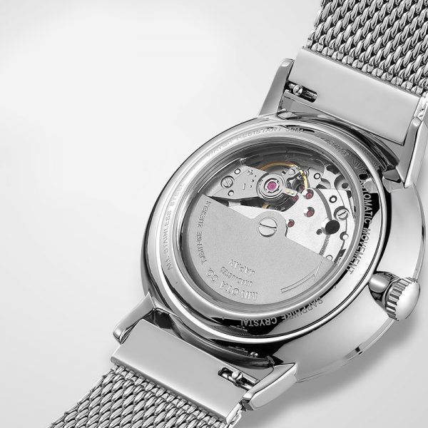 Men watch mechanical ultra thin simple minimalist Man wristwatch automatic round Man watch custom design - Image 3