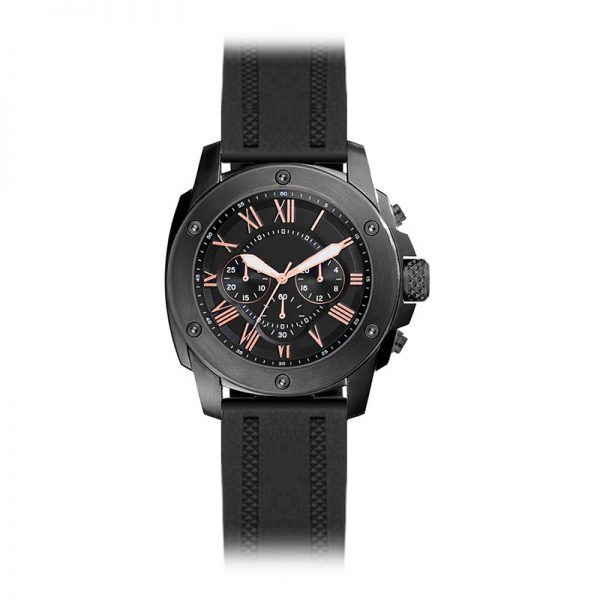 Men watch chronograph sport silicone strap men wristwatch three eyes classic casual men watch chronometer - Image 3