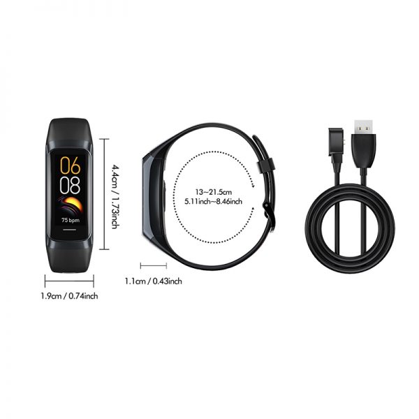Smart bracelet C60 latest 2024 thin wristband Alarm clock bluetooth smart bracelet OEM Heart rate blood oxygen - Image 3