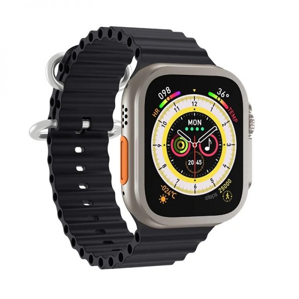 GS Ultra 8 smart watch rectangular 2.05 inch GS Ultra 8 digital watch band 49mm metallic Silicone sport OEM customized - Image 3