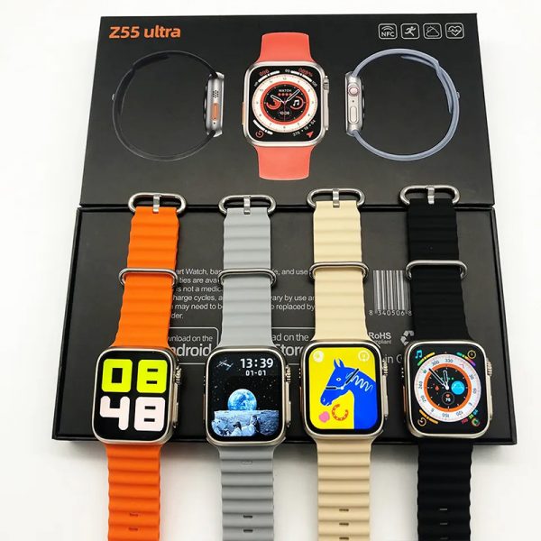 Z55 Ultra smart watch 2.05 inch bluetooth BT IP68 waterproof China smart watch android Rotated dual buttons silicone - Image 3