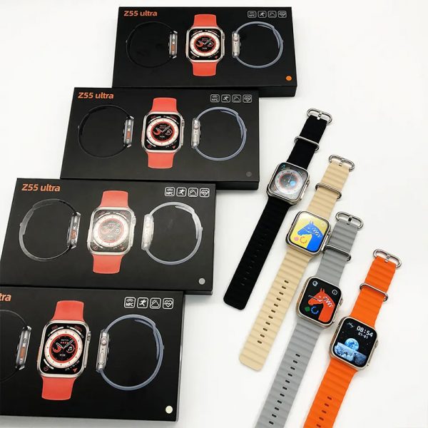 Z55 Ultra smart watch 2.05 inch bluetooth BT IP68 waterproof China smart watch android Rotated dual buttons silicone - Image 4