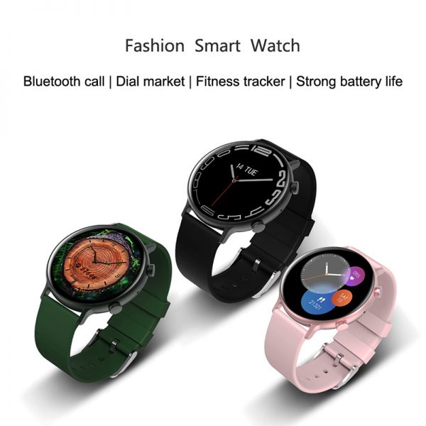 Smart watch 2024 new round circular silicone band Hot sale bluetooth call BT smart watch sport man Lady woman 1.3 inch - Image 4