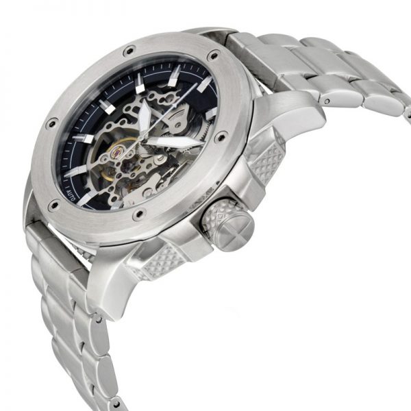 OEM automatic men watch hollow out round Custom mechanical man watch luxury All stainless steel men wristwatch sport clear - Image 4