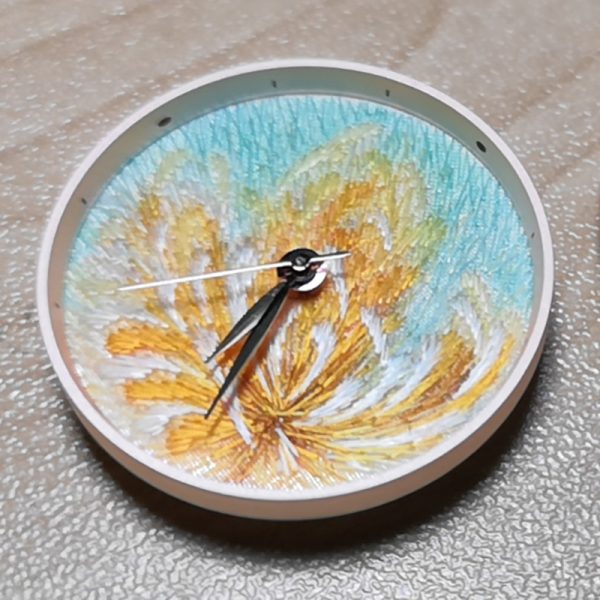 Women watch embroidery hand made traditional wristwatch simple stylish slim round cute watch delicate flower colorful - Image 5