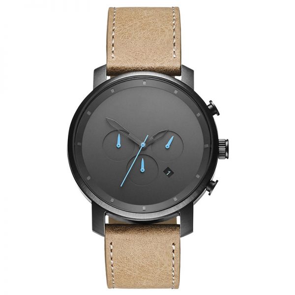Men watch chronograph simple classic Man watch chronometer minimalist leather strap Men wristwatch latest - Image 5