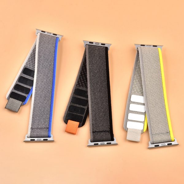 Watch band for apple watch 40 41 44 45mm Nylon watch strap sport for apple ultra 49mm New series 8 7 6 nylon woven fabric - Image 5