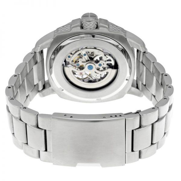 OEM automatic men watch hollow out round Custom mechanical man watch luxury All stainless steel men wristwatch sport clear - Image 5