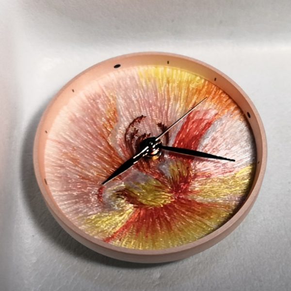 Women watch embroidery hand made traditional wristwatch simple stylish slim round cute watch delicate flower colorful - Image 6