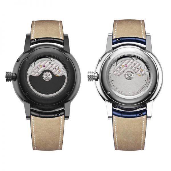 Automatic watch slim ultra thin hollow out Mechanical watch new fashion luxury round Tourbillion wristwatch OEM custom made - Image 6