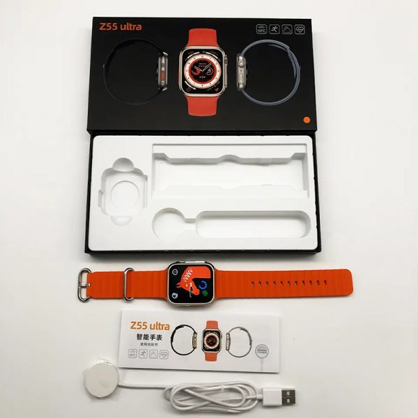 Z55 Ultra smart watch 2.05 inch bluetooth BT IP68 waterproof China smart watch android Rotated dual buttons silicone - Image 6