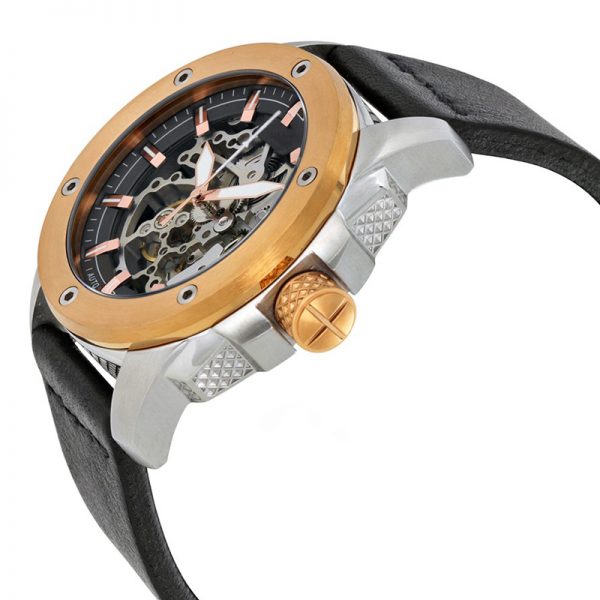 OEM automatic men watch hollow out round Custom mechanical man watch luxury All stainless steel men wristwatch sport clear - Image 6