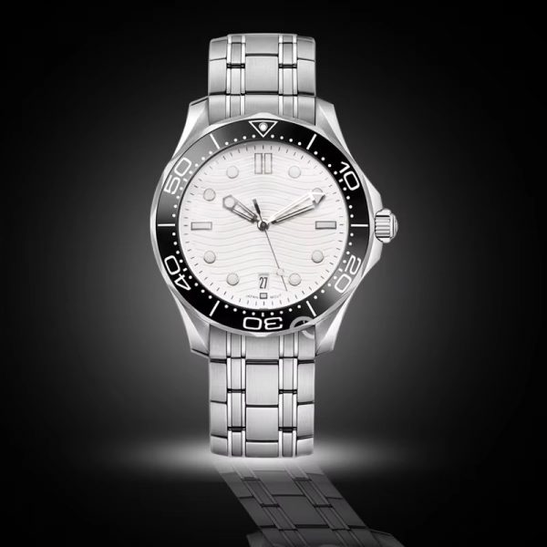 Men watch automatic stainless steel watch mechanical low price wholesale steel watch band strap round ring simple