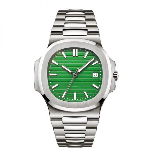 Stainless steel men watch automatic customized mechanical wristwatch waterproof tough strong business sport style