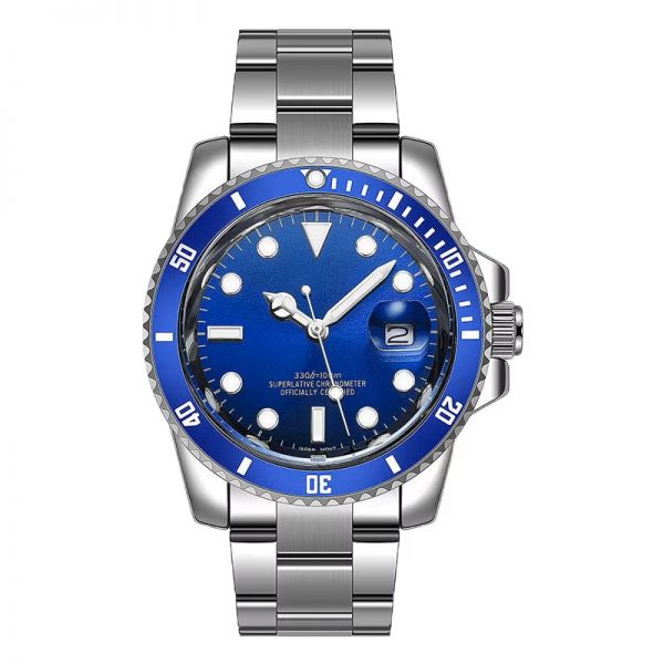 Automatic watch luxury high standard mechanical wristwatch with calendar green blue black gold color clean watch factory - Image 2