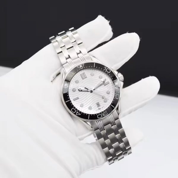 Men watch automatic stainless steel watch mechanical low price wholesale steel watch band strap round ring simple - Image 2