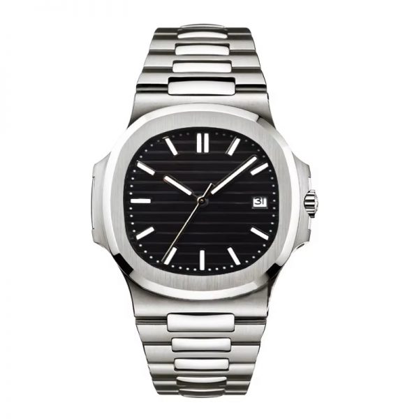 Stainless steel men watch automatic customized mechanical wristwatch waterproof tough strong business sport style - Image 2