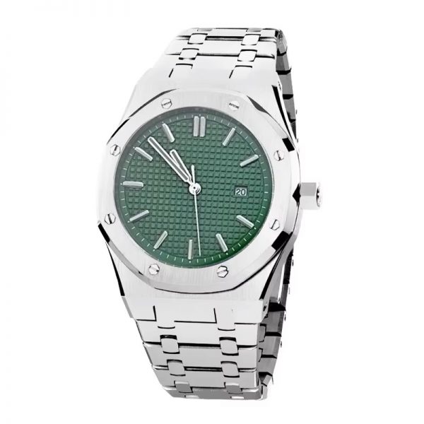 Custom logo man watch automatic all stainless steel wristwatch luxury business slim simple mechanical watch for man - Image 2