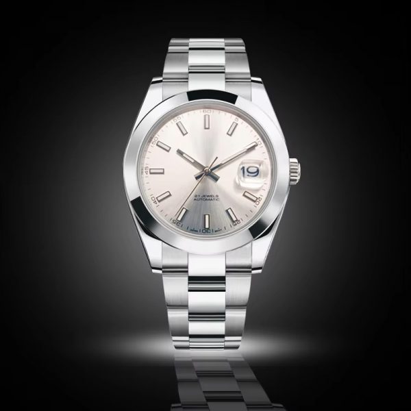 Mechanical watch Japan movement Automatic wristwatch steel watch band cyclops design waterproof sport - Image 2