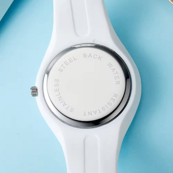 Silicone watch quartz factory wholesale in stock fashion cute quartz wristwatch custom logo customized silicone - Image 3