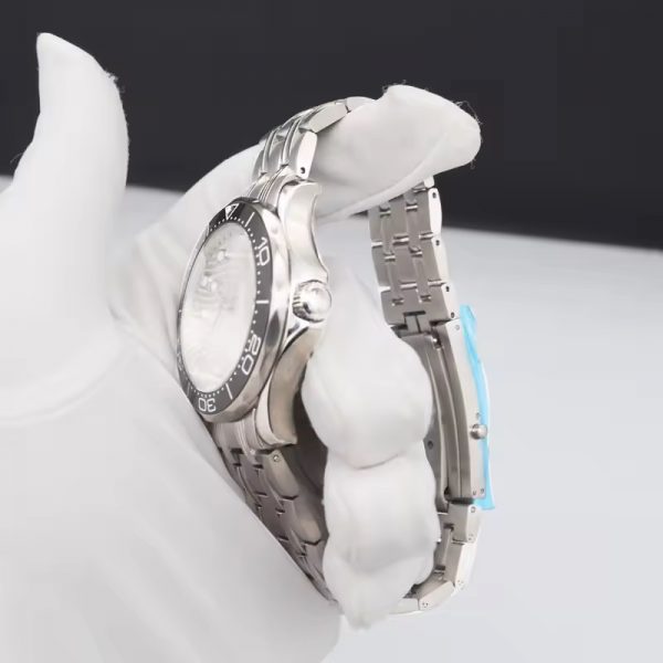 Men watch automatic stainless steel watch mechanical low price wholesale steel watch band strap round ring simple - Image 3