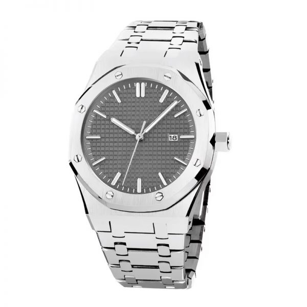 Custom logo man watch automatic all stainless steel wristwatch luxury business slim simple mechanical watch for man - Image 3