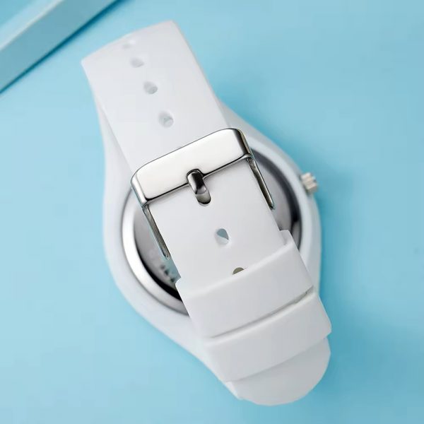 Silicone watch quartz factory wholesale in stock fashion cute quartz wristwatch custom logo customized silicone - Image 4