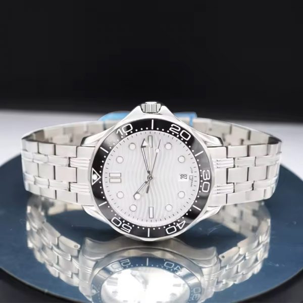 Men watch automatic stainless steel watch mechanical low price wholesale steel watch band strap round ring simple - Image 4