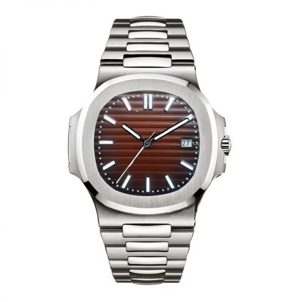 Stainless steel men watch automatic customized mechanical wristwatch waterproof tough strong business sport style - Image 5