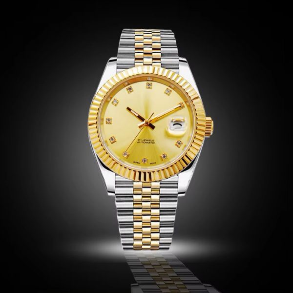 Mechanical watch Japan movement Automatic wristwatch steel watch band cyclops design waterproof sport - Image 5