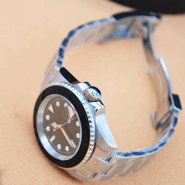 OEM automatic watch all stainless steel men wristwatch waterproof cyclops calendar handsome rotated ring watch - Image 6