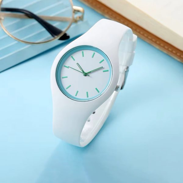Silicone watch quartz factory wholesale in stock fashion cute quartz wristwatch custom logo customized silicone - Image 8