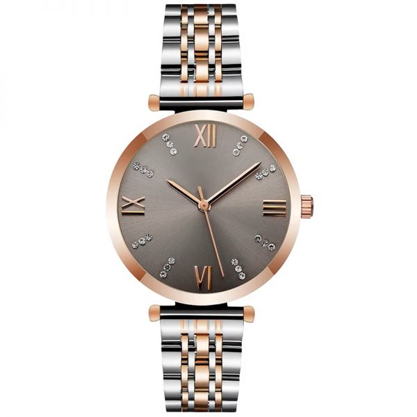 New fashion woman wristwatch quartz waterproof lady watch girl watch gift watch rose gold all stainless steel watch