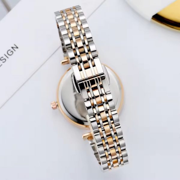 New fashion woman wristwatch quartz waterproof lady watch girl watch gift watch rose gold all stainless steel watch - Image 6