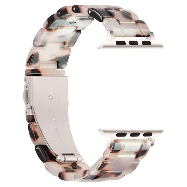 Watch band factory for Apple Watch 38 40 41 42 44 45mm ceramic wristwatch strap less weight watch band resin