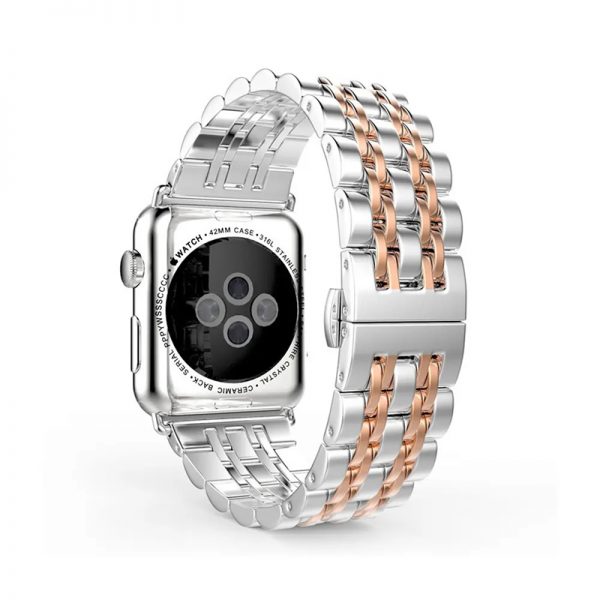 Watch band stainless steel for Apple Watch Series 9 8 7 41mm 45mm wristwatch strap bracelet for iwatch Series 8 - Image 2