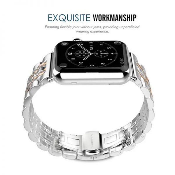 Watch band stainless steel for Apple Watch Series 9 8 7 41mm 45mm wristwatch strap bracelet for iwatch Series 8 - Image 3