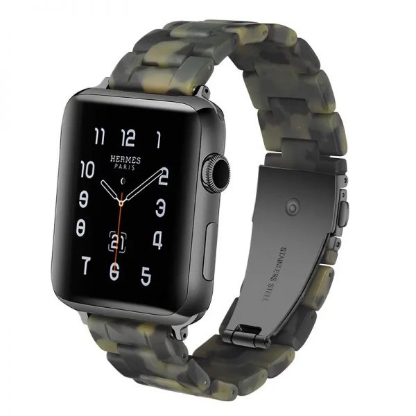 Watch band factory for Apple Watch 38 40 41 42 44 45mm ceramic wristwatch strap less weight watch band resin - Image 3