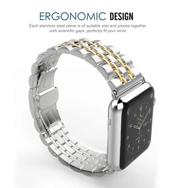 Watch band stainless steel for Apple Watch Series 9 8 7 41mm 45mm wristwatch strap bracelet for iwatch Series 8 - Image 4