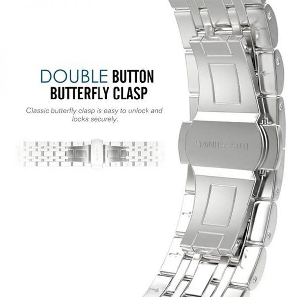 Watch band stainless steel for Apple Watch Series 9 8 7 41mm 45mm wristwatch strap bracelet for iwatch Series 8 - Image 5