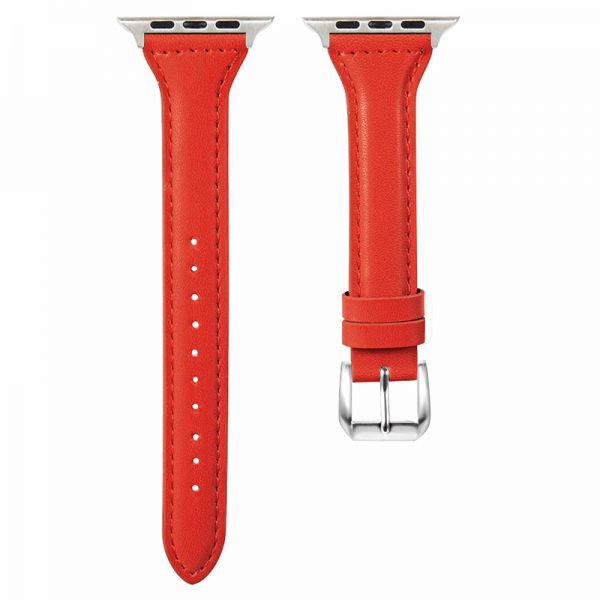 Slim Thin Luxury Genuine Leather Strap for Apple Watch Series 8/7/6/SE/5/4/3/2/1 width 38/40/41/42/44/45mm - Image 7